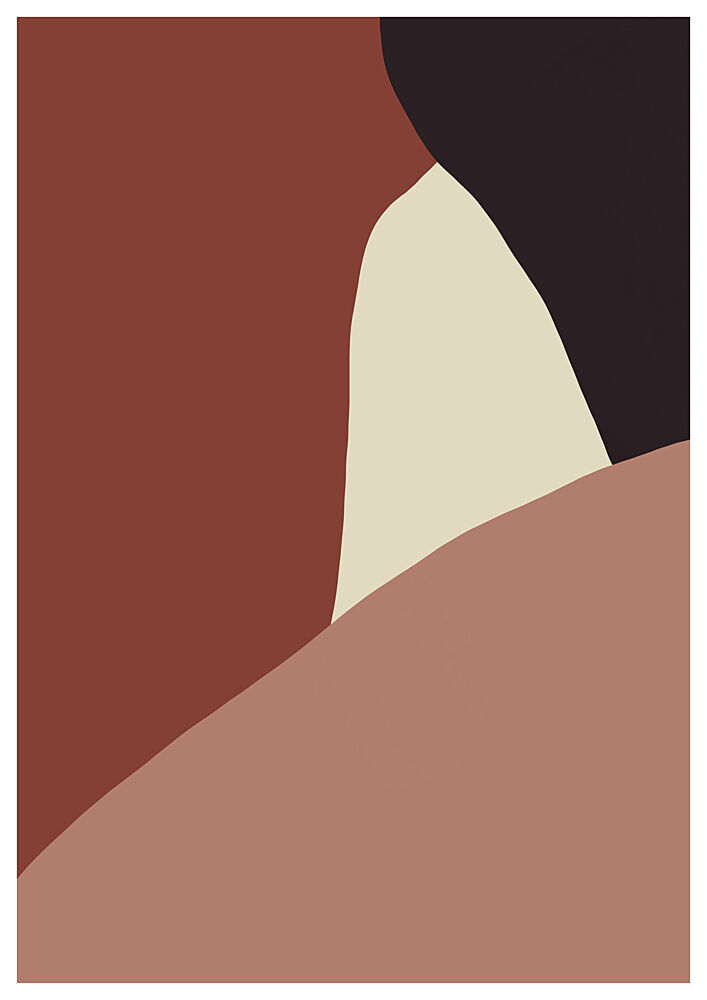 Earthy Abstract Curves art print by Juliana Sampaio Silva for $57.95 CAD