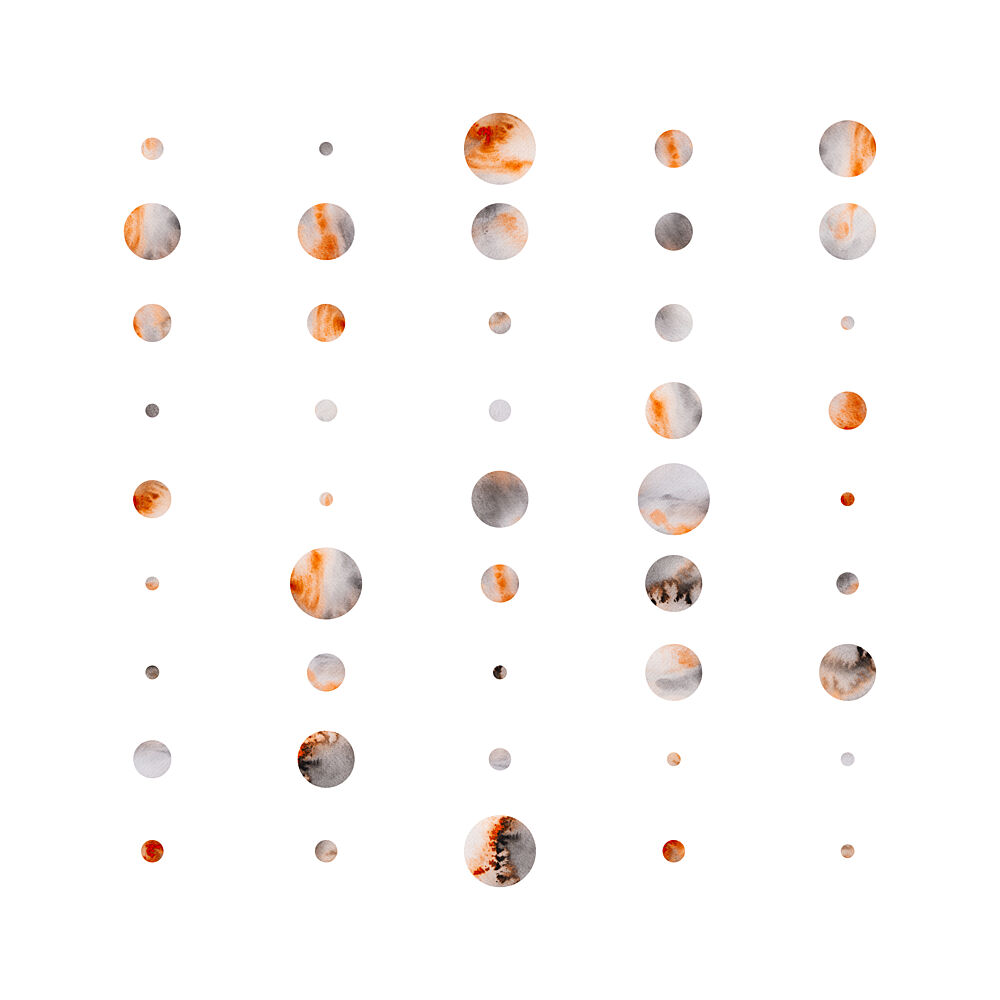 Fluid Abstract Circles art print by Fabiana Silveira for $57.95 CAD