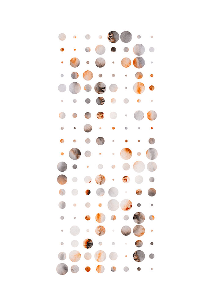 Earthy Abstract Circles art print by Fabiana Silveira for $57.95 CAD