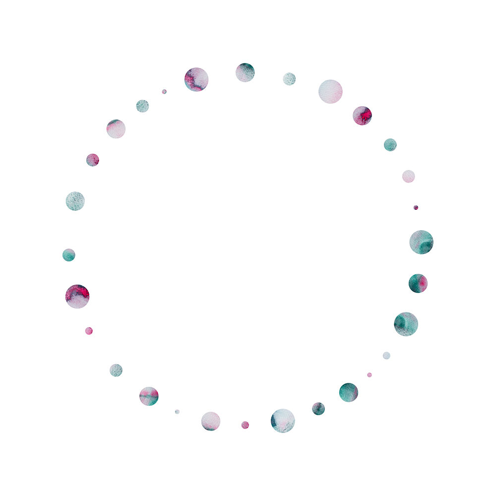 Ethereal Watercolor Circles art print by Fabiana Silveira for $57.95 CAD
