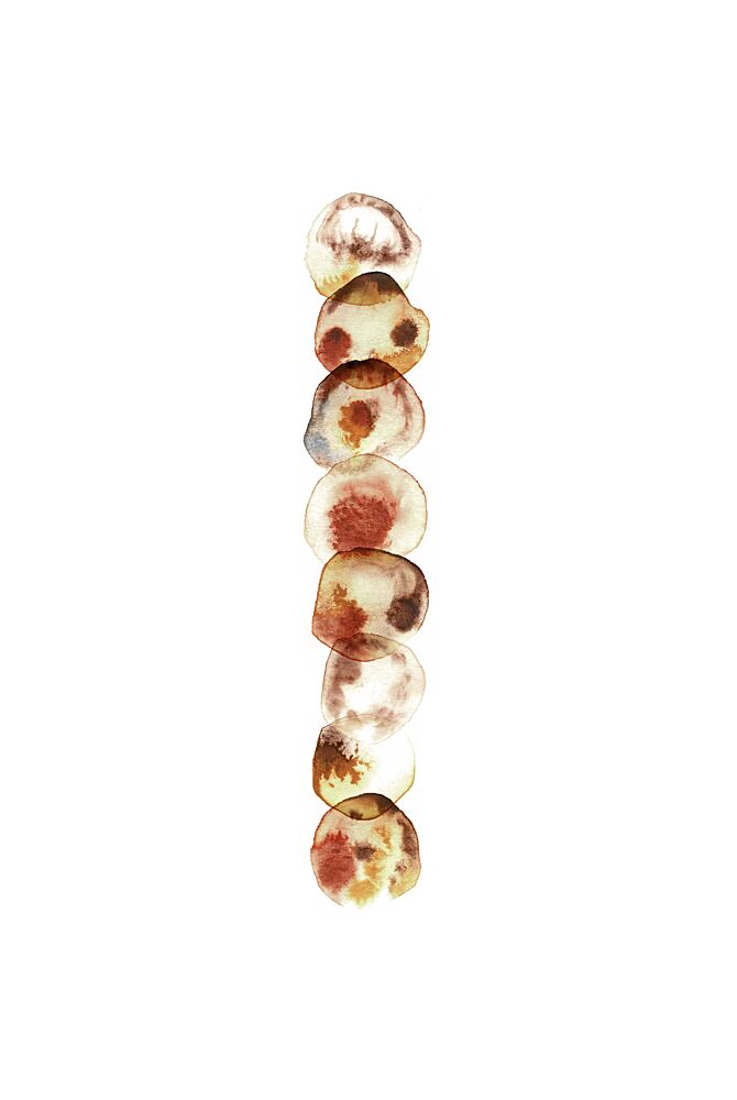 Earthy Abstract Stack art print by Fabiana Silveira for $57.95 CAD