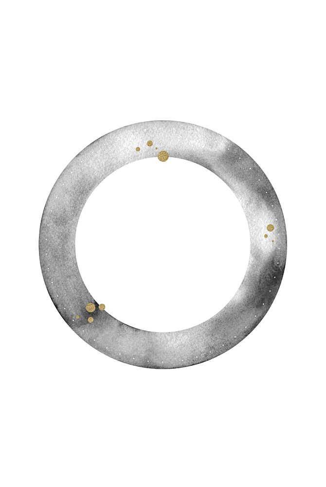 Golden Grey Circle art print by Fabiana Silveira for $57.95 CAD