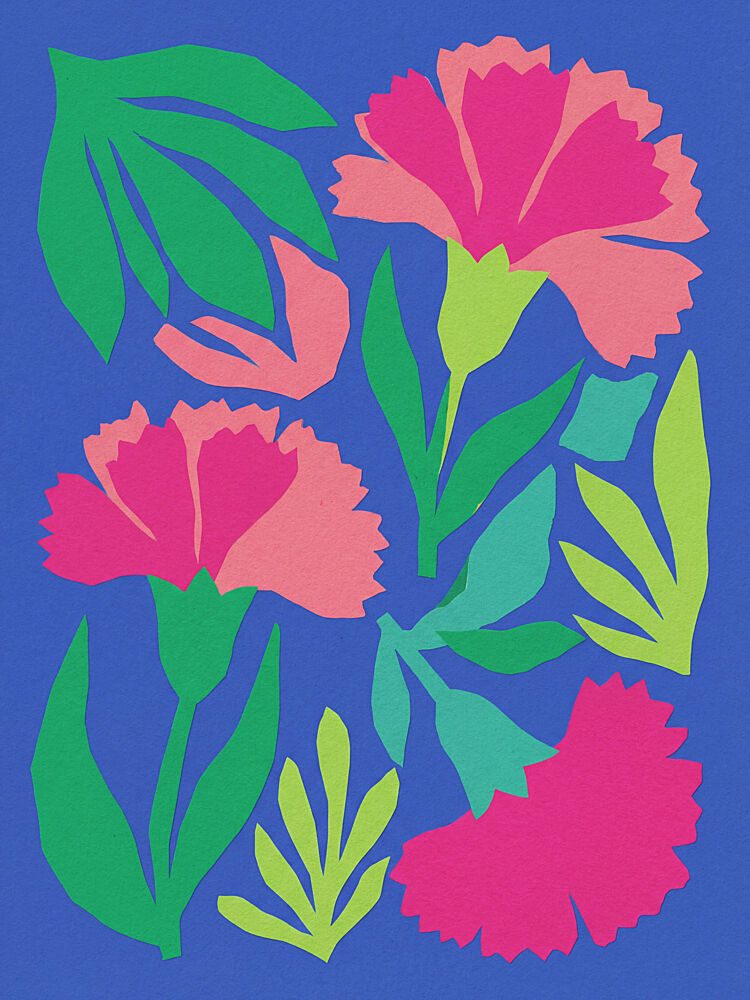 Modern Pink Carnations art print by Andreas Magnusson for $57.95 CAD