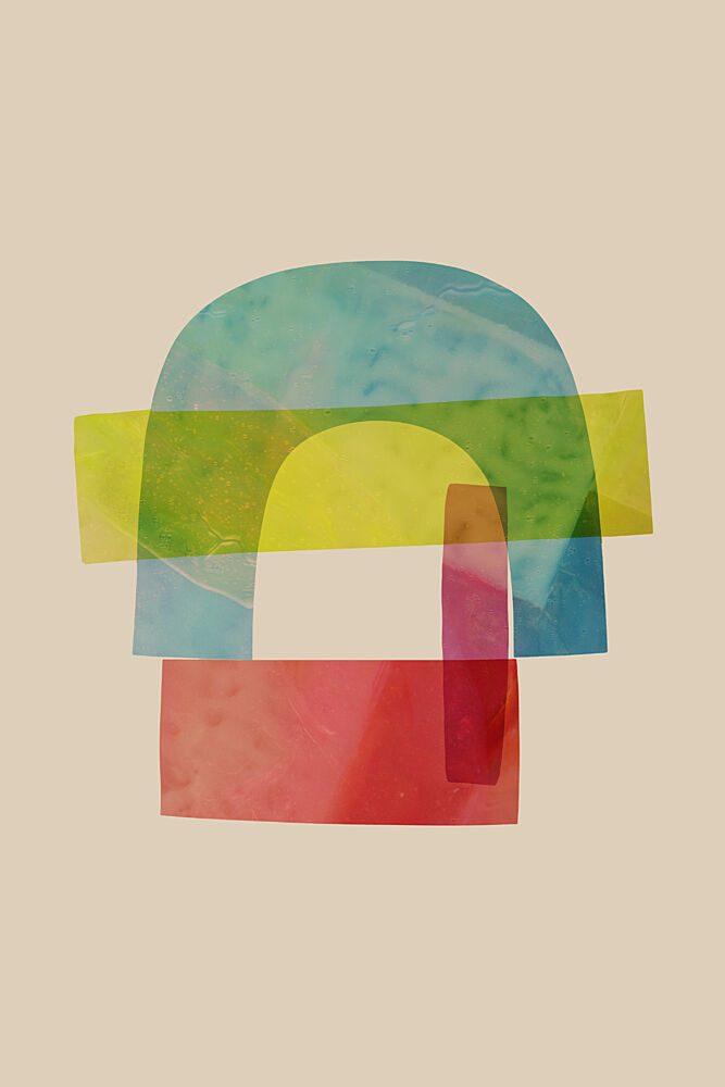 Colorful Abstract Shapes art print by Cartissi for $57.95 CAD