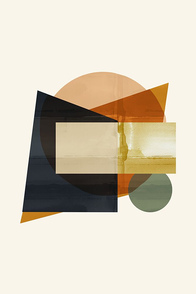 Earthy Geometric Shapes art print by Cartissi for $57.95 CAD