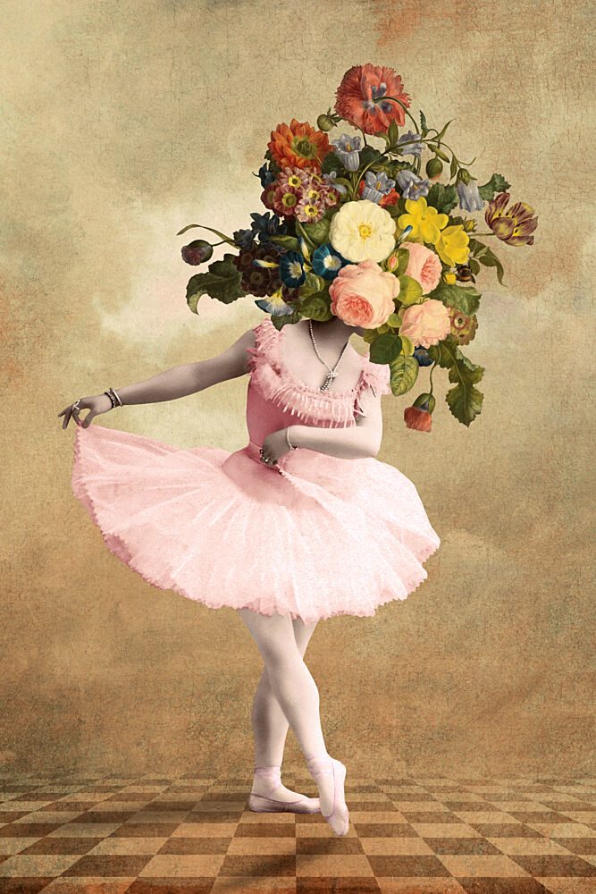 Ballerina Flower Head art print by Marja van den Hurk for $57.95 CAD