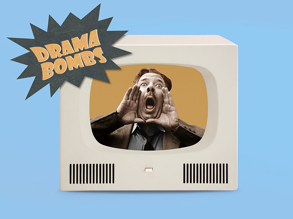 Retro Tv Drama art print by Marja van den Hurk for $57.95 CAD