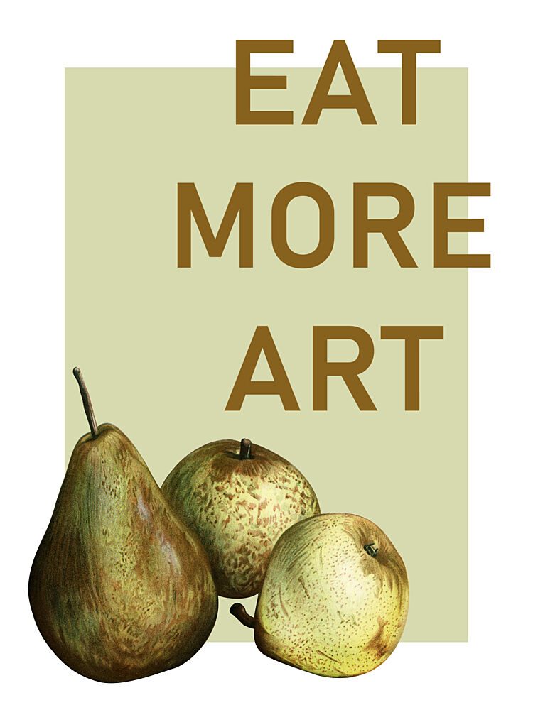 Eat More Art Pears art print by Marja van den Hurk for $57.95 CAD
