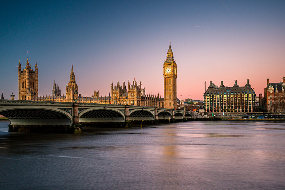 London Parliament Twilight art print by Wu Zhao for $57.95 CAD