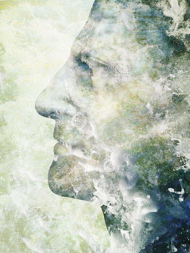 Flowing Water Profile art print by Angelo Cerantola for $57.95 CAD