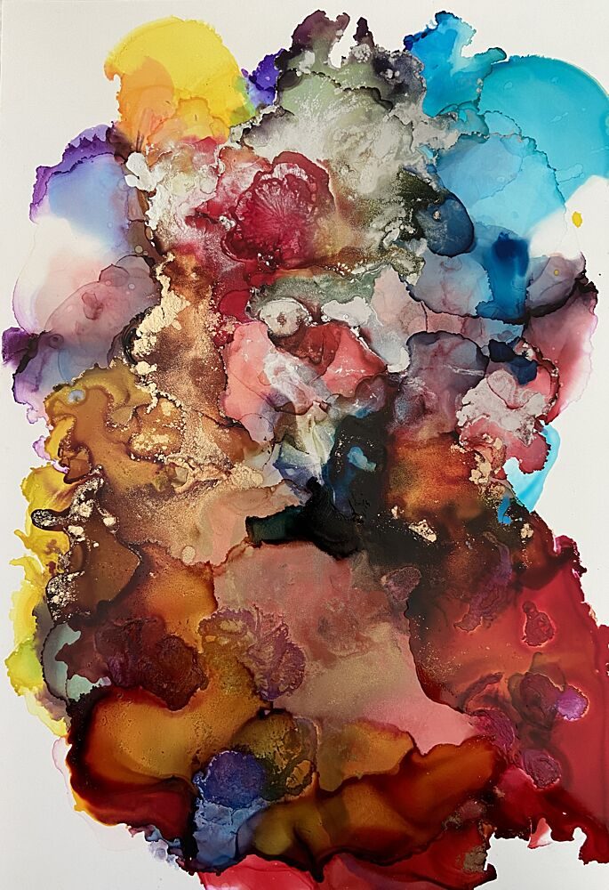 Dynamic Color Flow art print by Irene Chua for $57.95 CAD