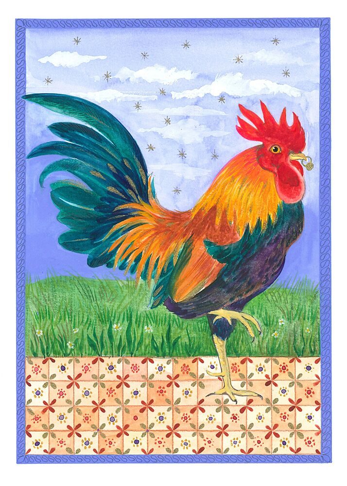 Cockerel and Jewel Aesops Fables art print by Isabelle Brent for $57.95 CAD