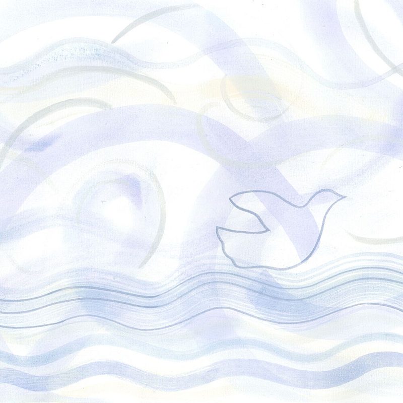 Ocean Dove Square art print by Isabelle Brent for $57.95 CAD