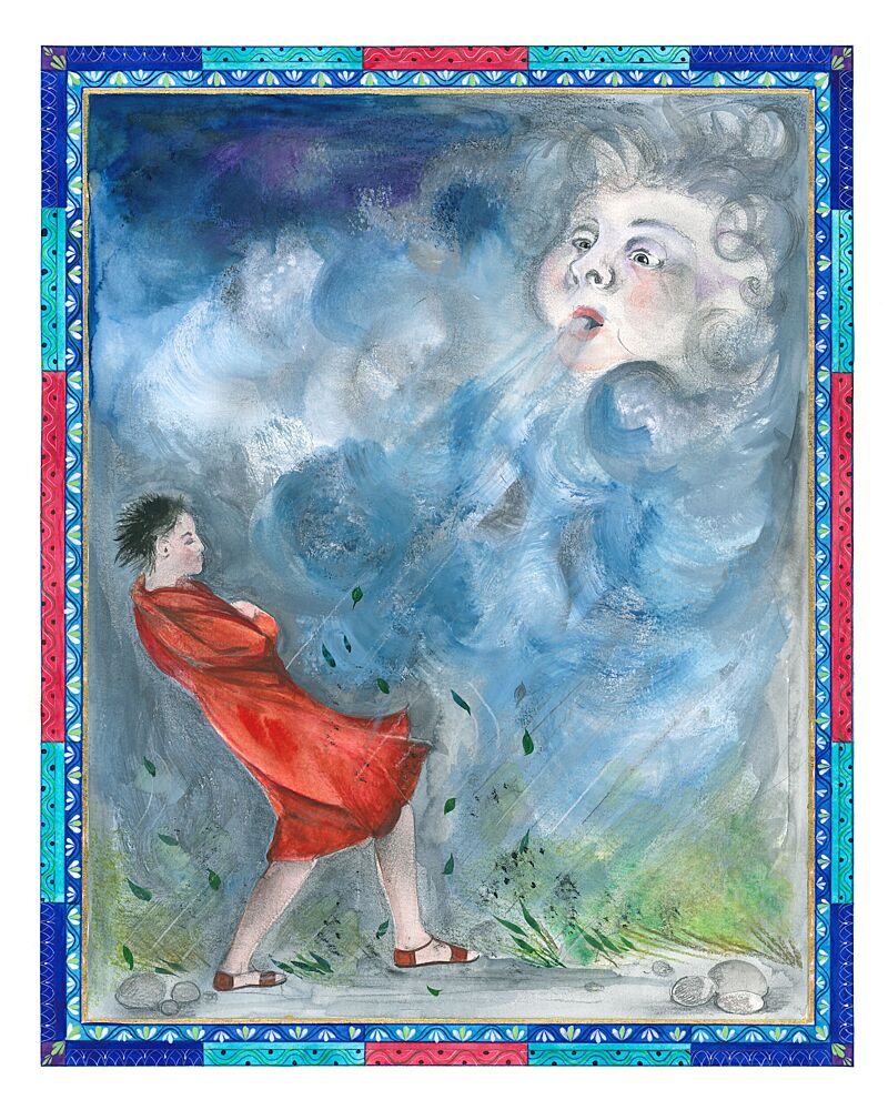 The Wind Aesops Fables art print by Isabelle Brent for $57.95 CAD
