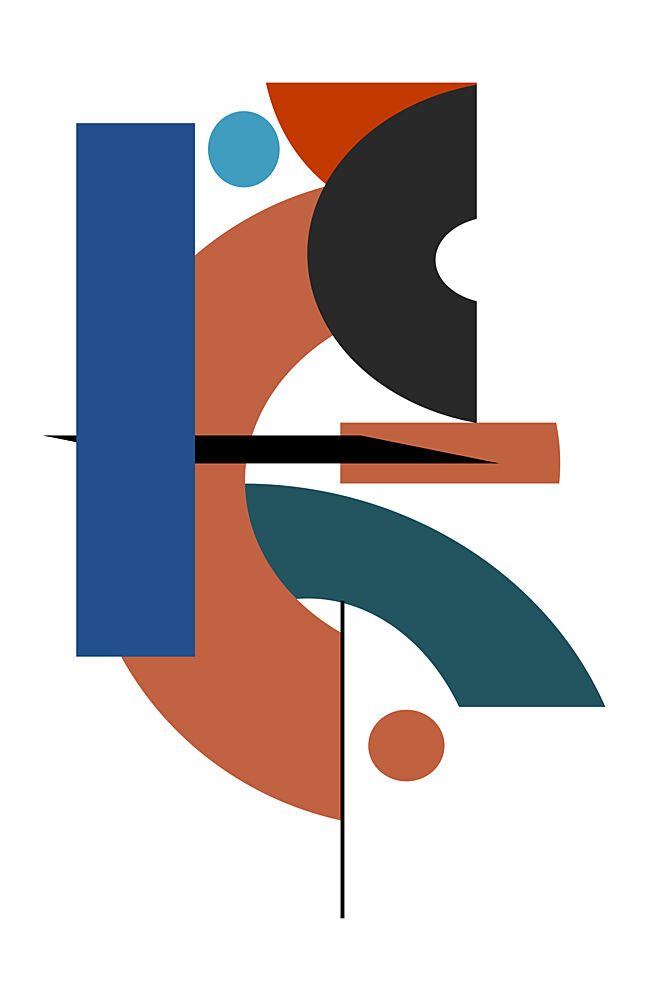 Abstract Geometric Harmony art print by Cartissi for $57.95 CAD