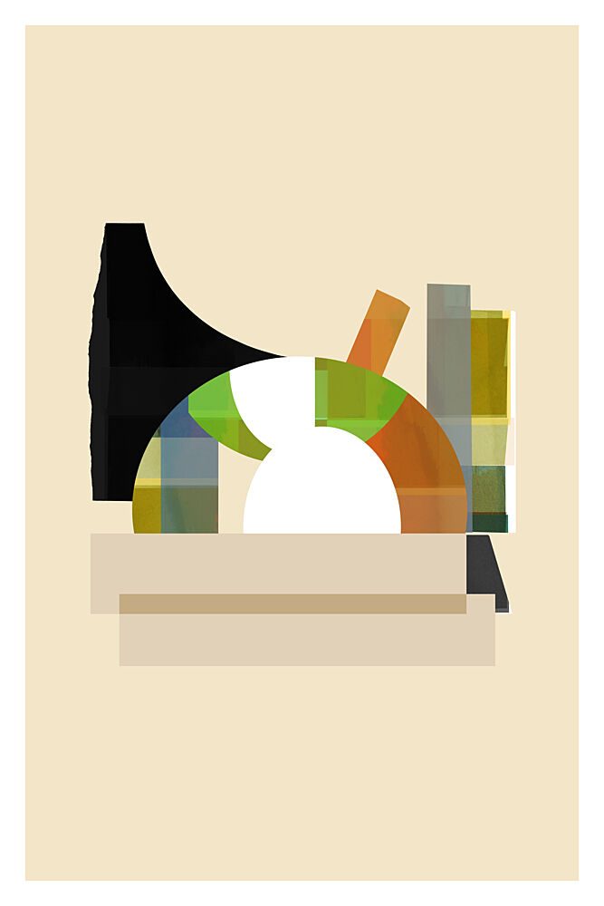 Modern Layered Forms art print by Cartissi for $57.95 CAD