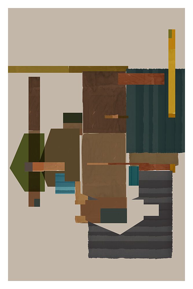 Layered Earthy Shapes art print by Cartissi for $57.95 CAD