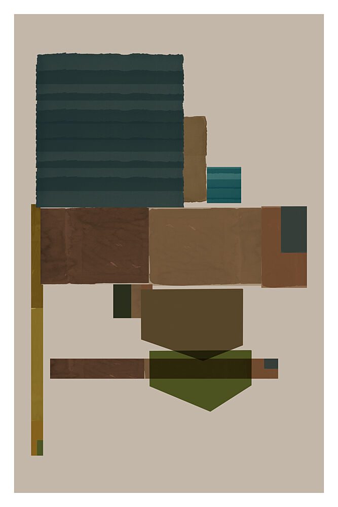 Layered Geometric Abstract art print by Cartissi for $57.95 CAD