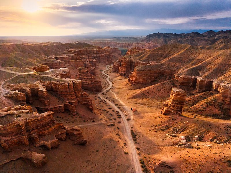 Golden Canyon Sunset art print by Artem Fomenko for $57.95 CAD