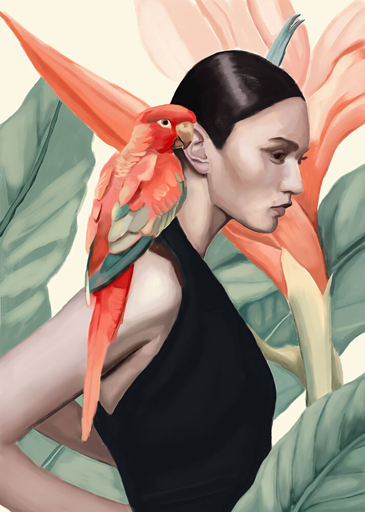 Tropic Song art print by Nadjaa for $57.95 CAD