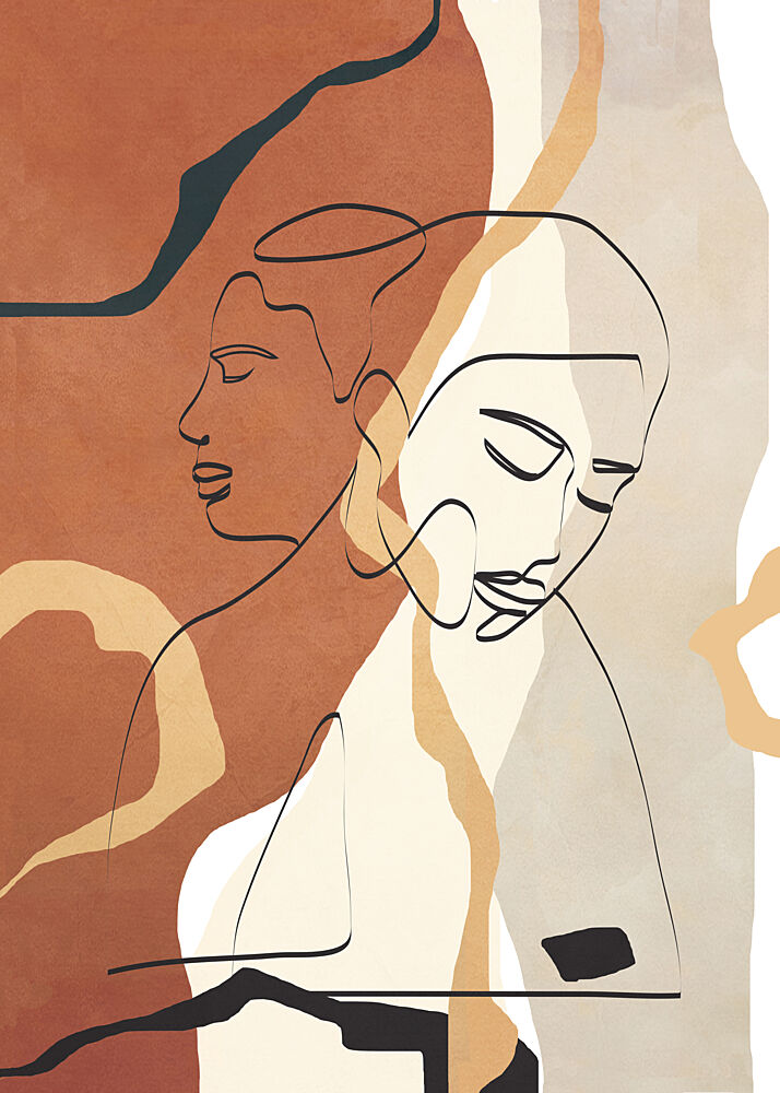 Earthy Line Women art print by Nadjaa for $57.95 CAD