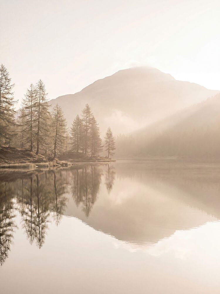 Misty Mountain Lake art print by Andreas Magnusson for $57.95 CAD
