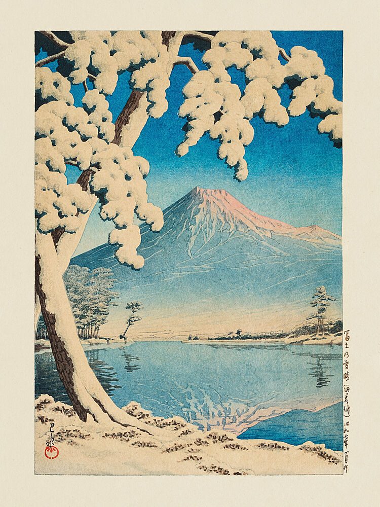 Fuji No Yukibare, Tagonoura 1932 art print by Kawase Hasui for $57.95 CAD
