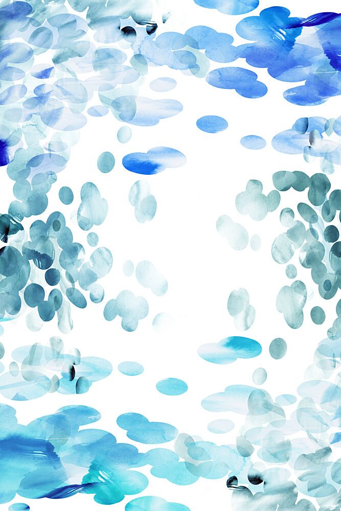 Floating Blue Hues art print by Cartissi for $57.95 CAD