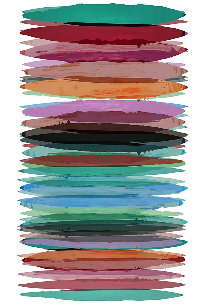 Vibrant Abstract Strokes art print by Cartissi for $57.95 CAD