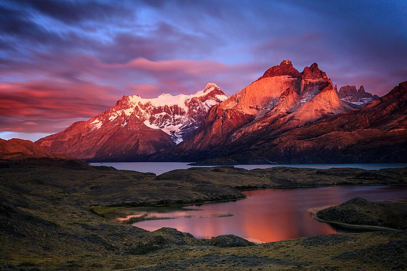 Colorful Mountain Sunset art print by Raimondo Restelli for $57.95 CAD