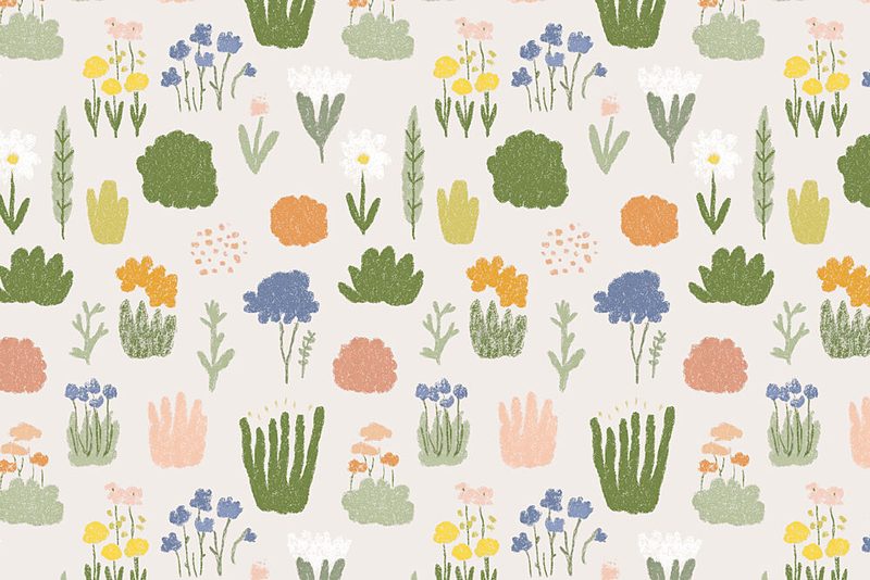 Flower Meadow Pattern art print by Treechild for $57.95 CAD