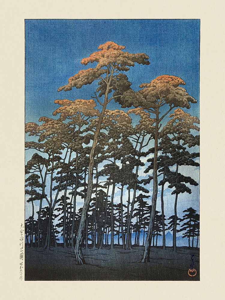 Hikawa Park in Omiya 1930 by Kawase Hasui and Watanabe Shozaburo art print by Kawase Hasui for $57.95 CAD