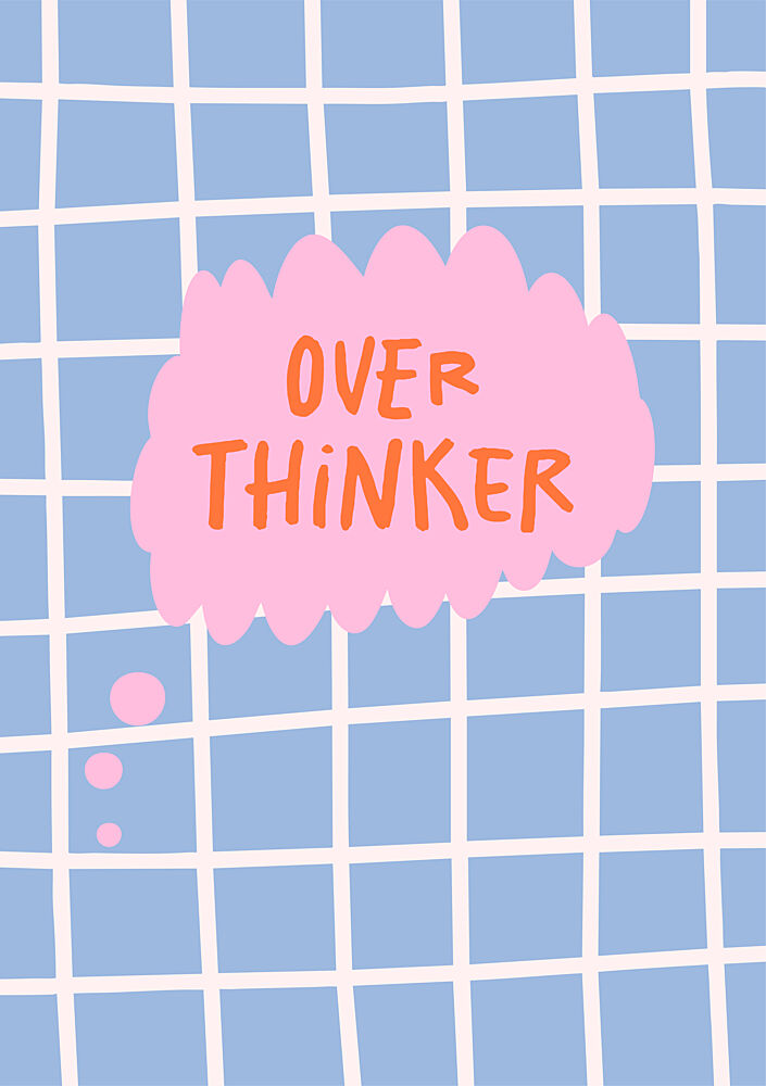 Over Thinker Thought Bubble art print by Sudevi Sen for $57.95 CAD