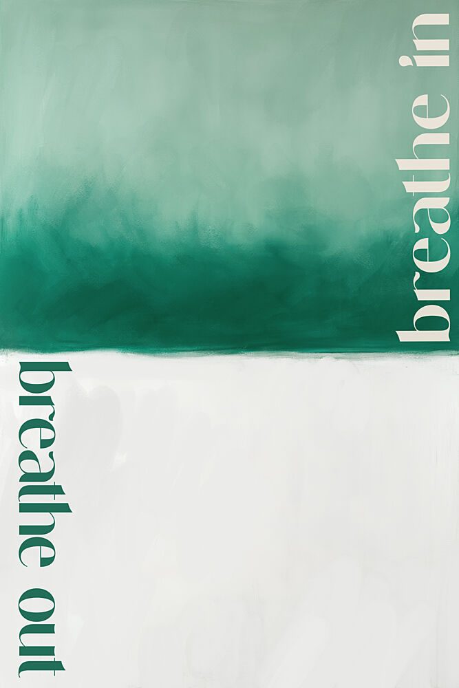 Breatheinbreatheoutgreen art print by Treechild for $57.95 CAD