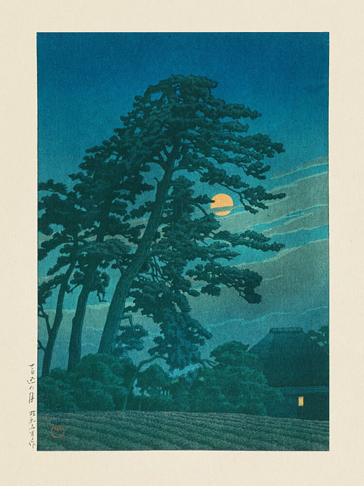 Moon at Magome art print by Kawase Hasui for $57.95 CAD