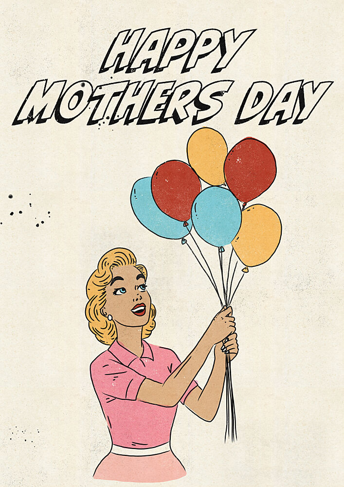 Happy Mothers Day Woman art print by Nicholas for $57.95 CAD