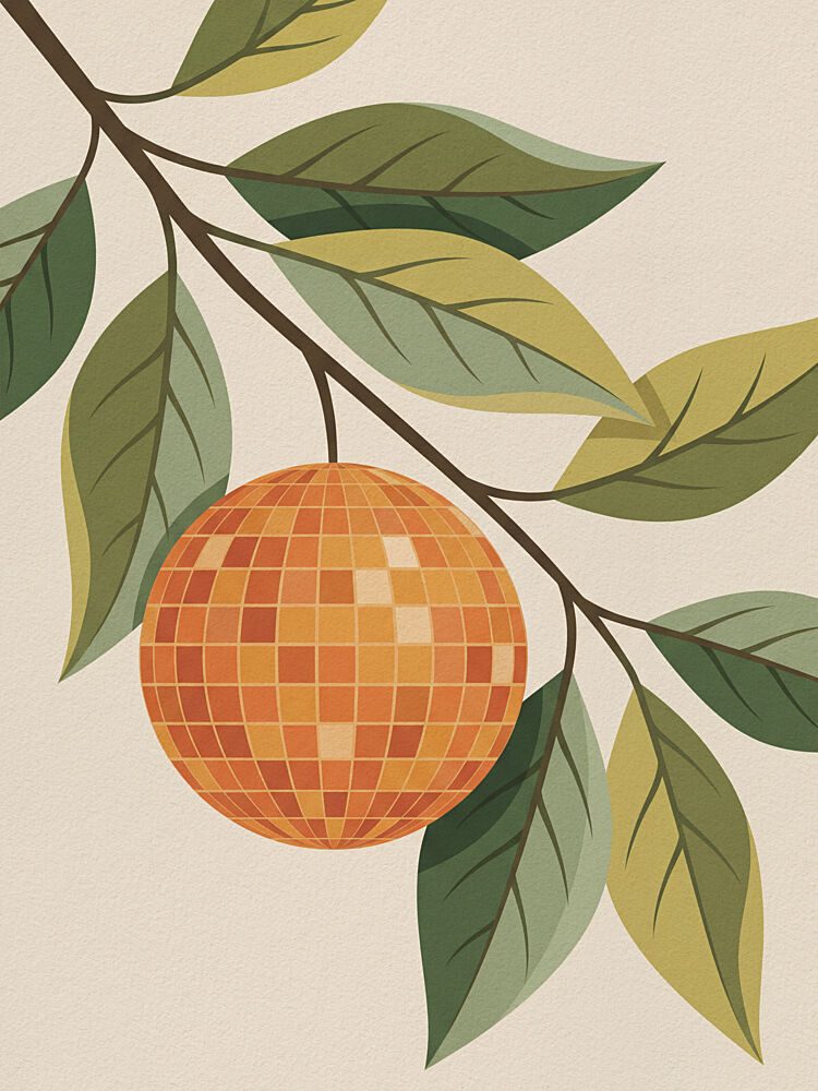 Botanical Disco Ball art print by Andreas Magnusson for $57.95 CAD