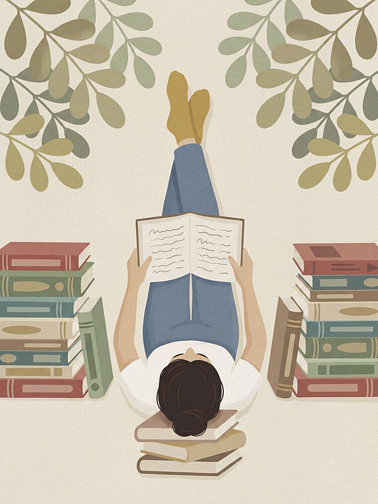 Peaceful Book Reader art print by Andreas Magnusson for $57.95 CAD