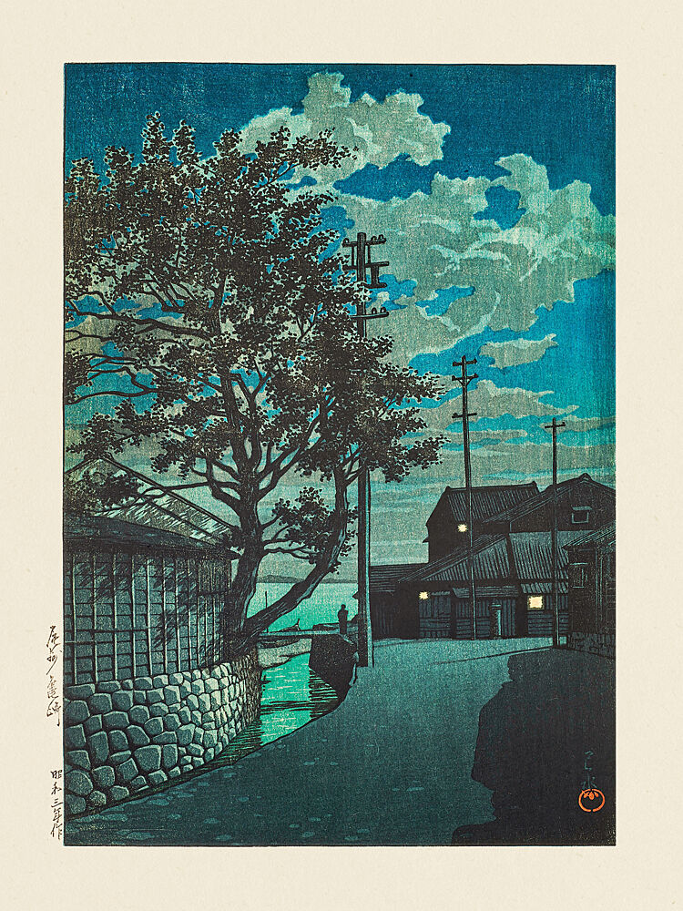 Kamezaki Bishu 1928 art print by Kawase Hasui for $57.95 CAD
