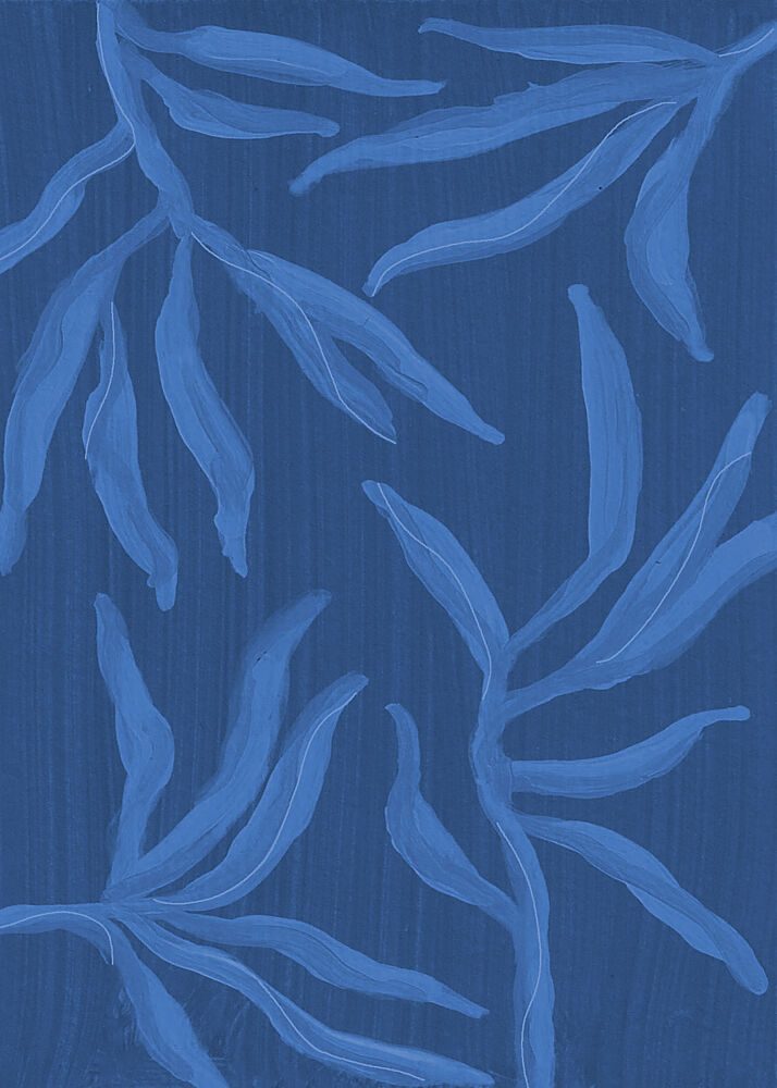 Deep Blue Botanicals art print by Lori Ann Folz for $57.95 CAD