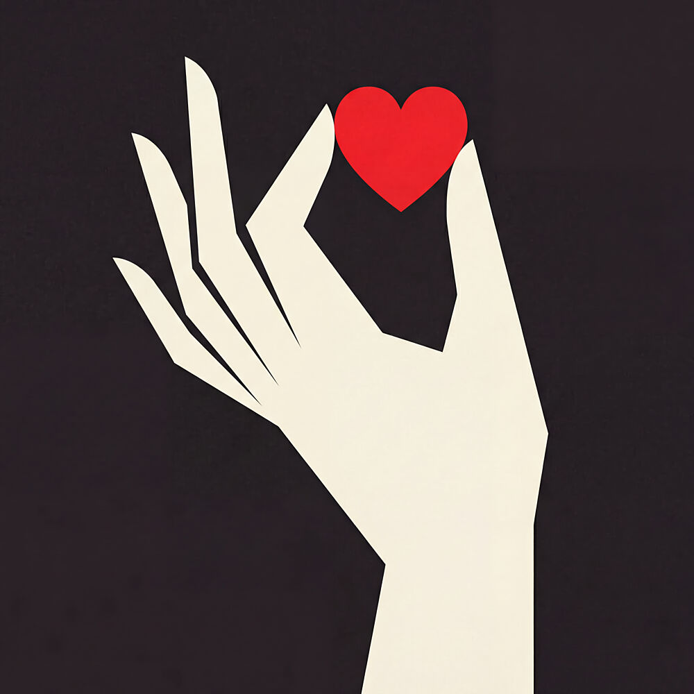 Hand Holding Red Heart art print by Andreas Magnusson for $57.95 CAD