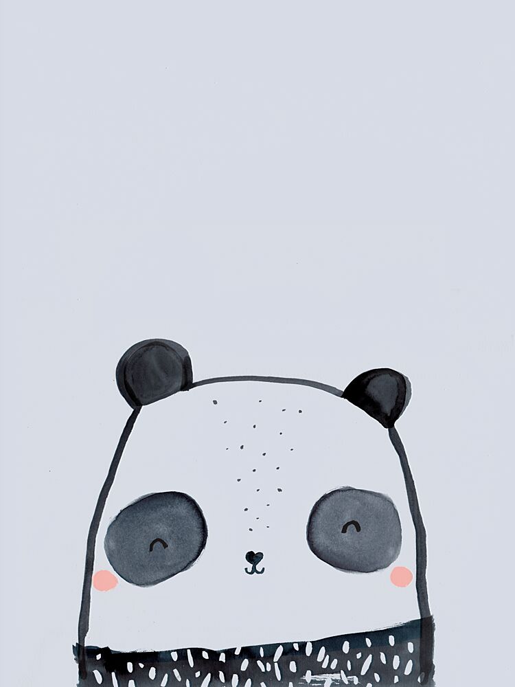 Happy Panda Face art print by Laura Pantony for $57.95 CAD