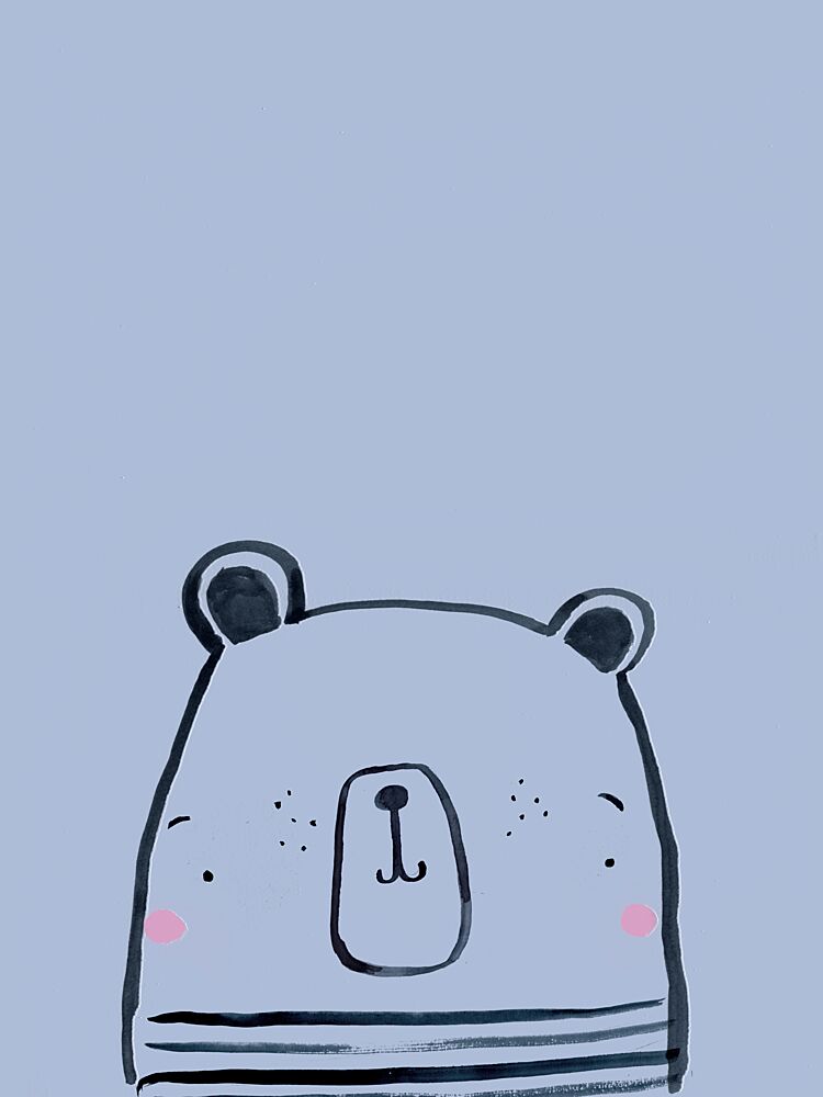 Happy Little Bear art print by Laura Pantony for $57.95 CAD