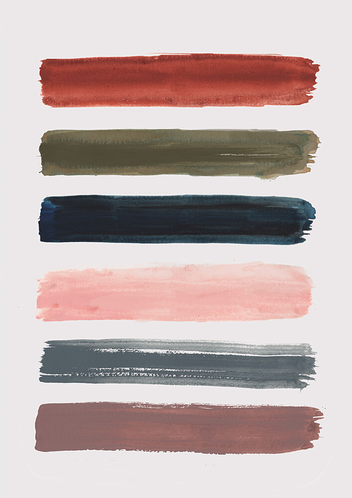 Abstract Color Strokes art print by Laura Pantony for $57.95 CAD