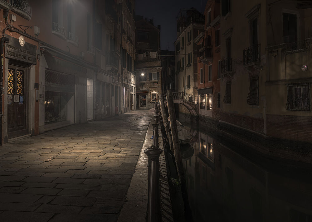 Venice Evening Canal art print by Stefano Caccia for $57.95 CAD