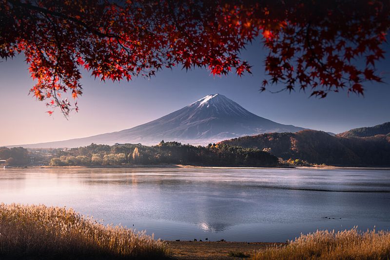Mount Fuji Autumn Serenity art print by Karol Nienartowicz for $57.95 CAD
