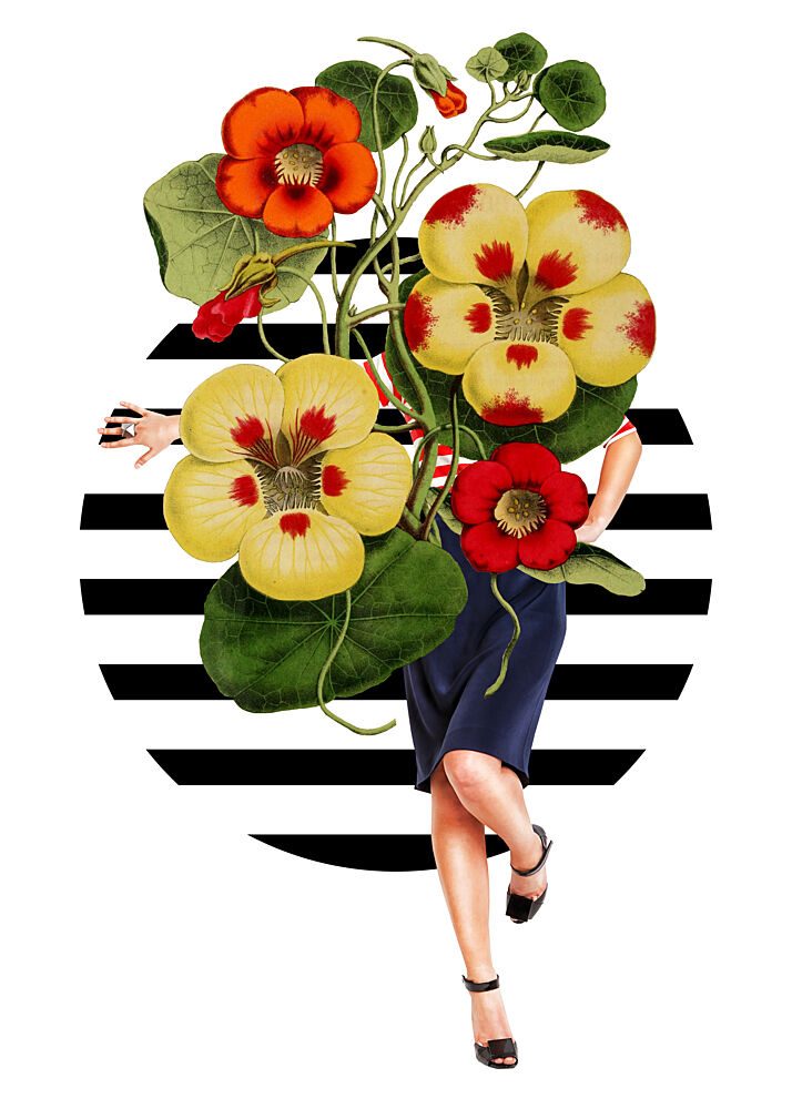 Modern Floral Fashion art print by Marja van den Hurk for $57.95 CAD