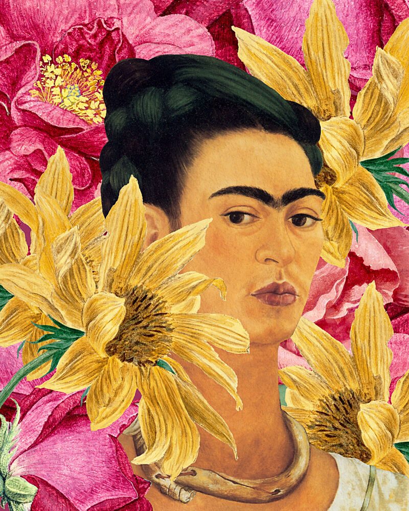 Bold Floral Portrait art print by Marja van den Hurk for $57.95 CAD