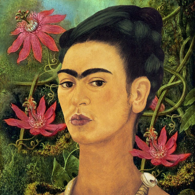 Intense Floral Self Portrait art print by Marja van den Hurk for $57.95 CAD
