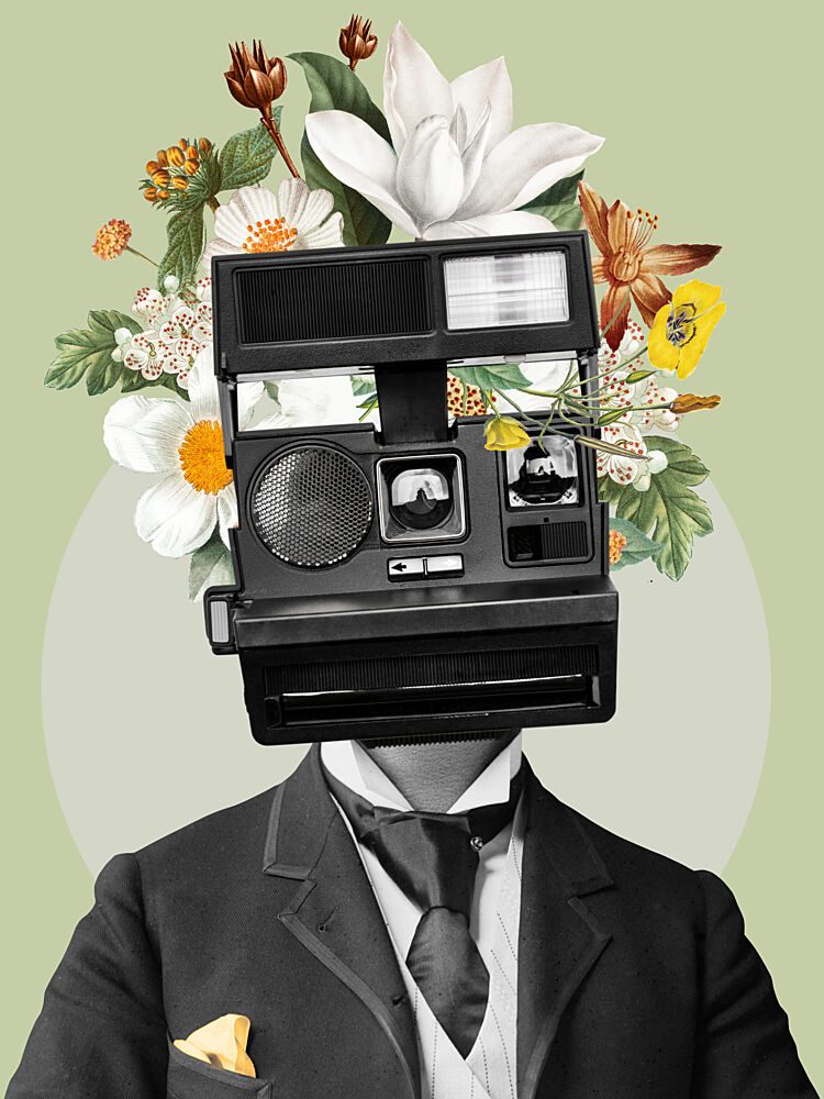 Floral Camera Gentleman art print by Marja van den Hurk for $57.95 CAD